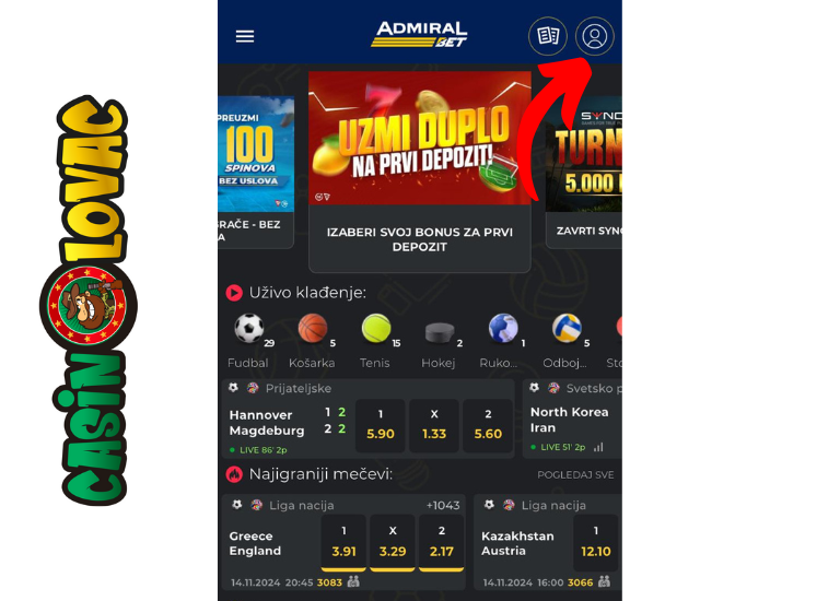 Otvaranje aplikacije