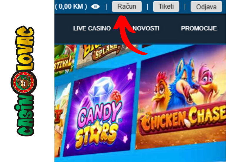 Bet Live prijavi se na profil