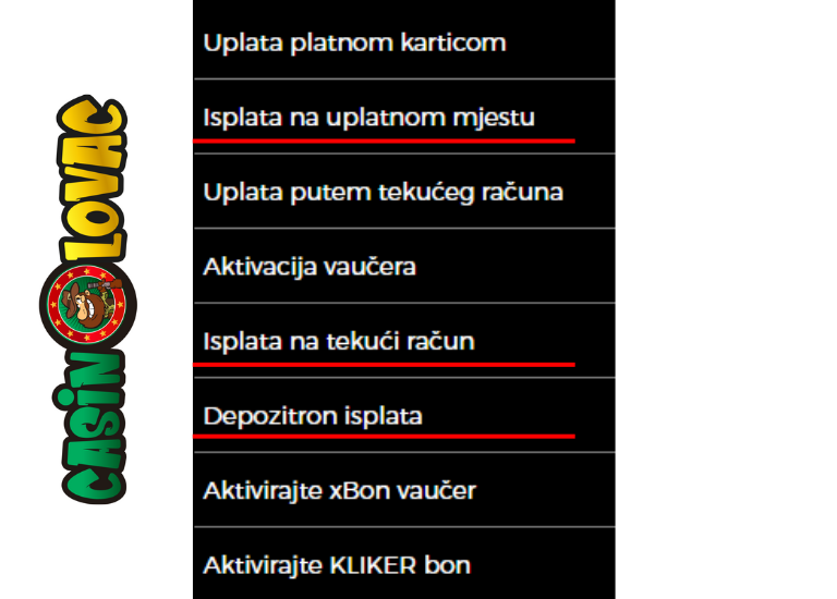 Izaberi način isplate