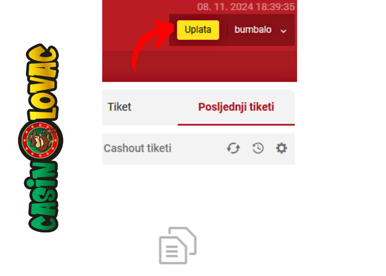 klikni na uplatu da bi isplatio kod formule sportske kladionice