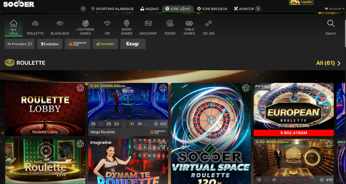 SoccerBet igra uživo SoccerBet igra uživo