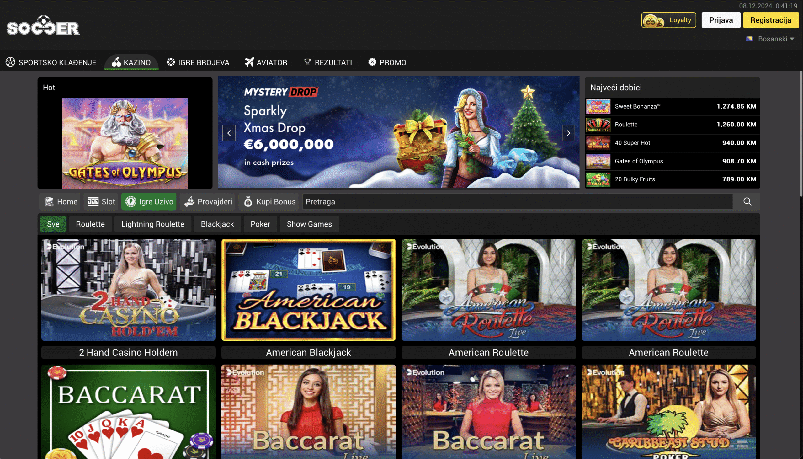 Soccerbet Igre Uzivo