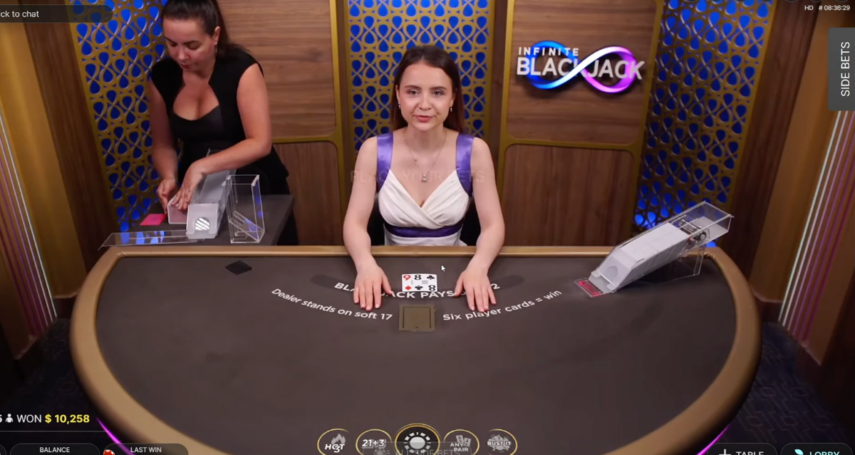 Infinite Blackjack Gameplay