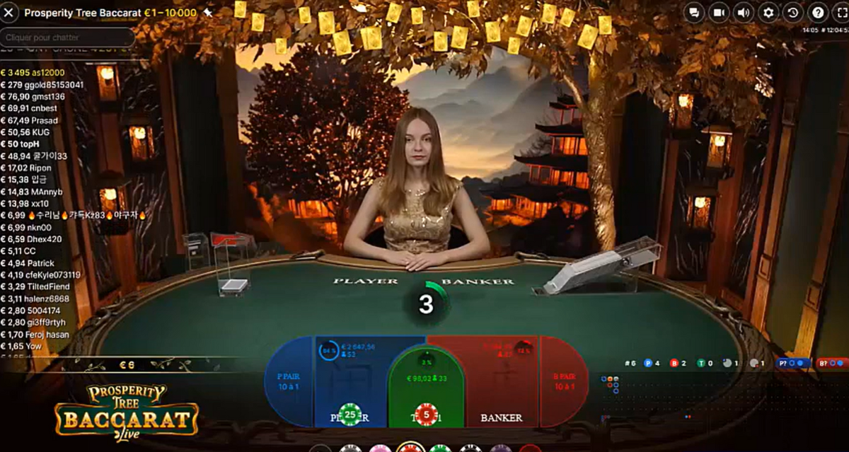 Prosperity Tree Baccarat Gameplay