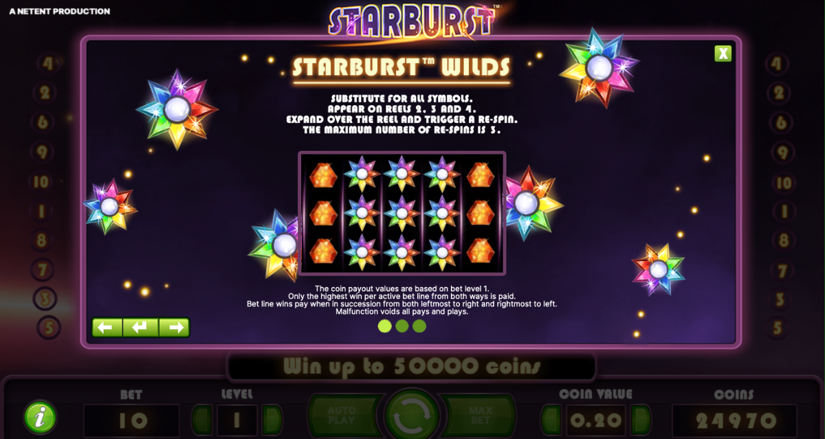 Kako igrati Starburst Starburst kako igrati