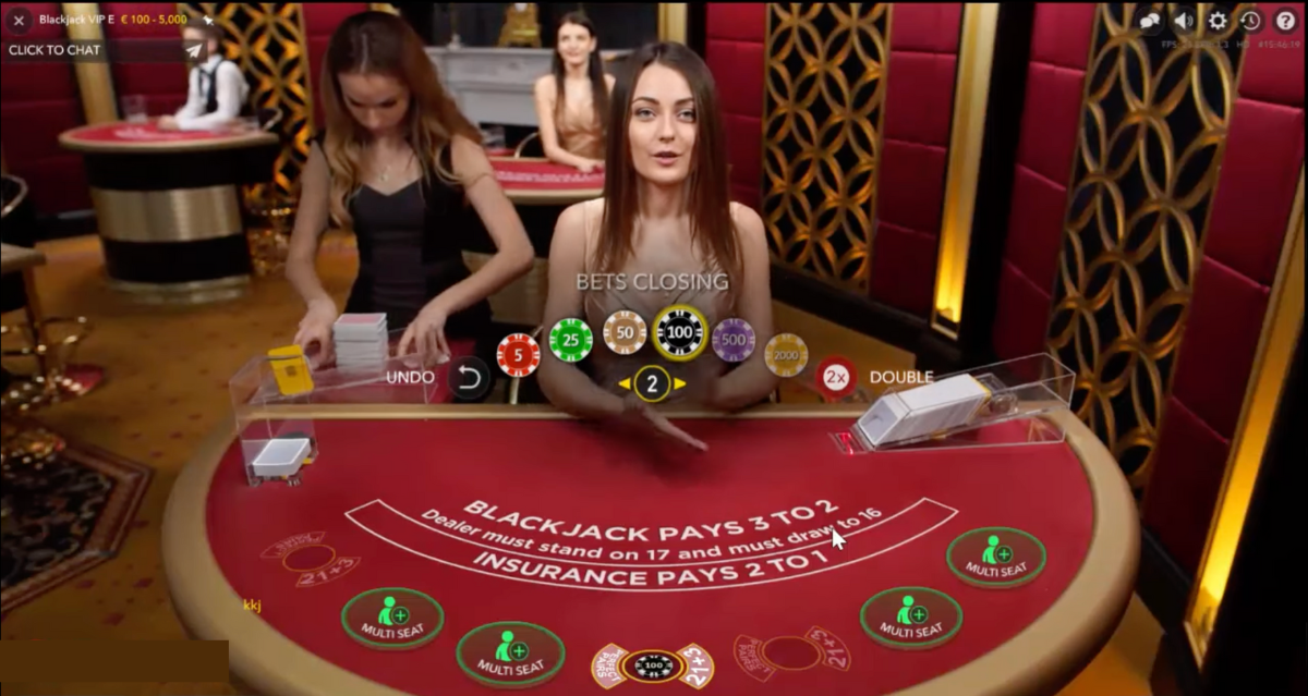 VIP Blackjack Gameplay