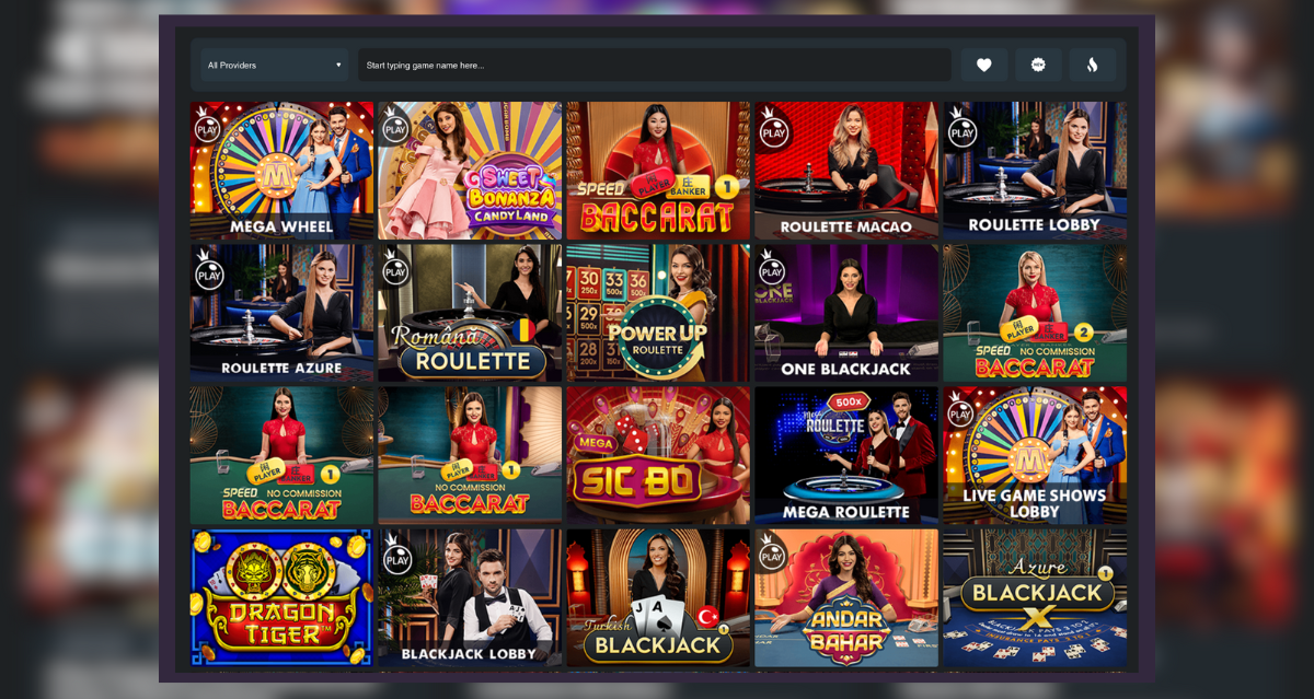 TouchCasino Live casino igre