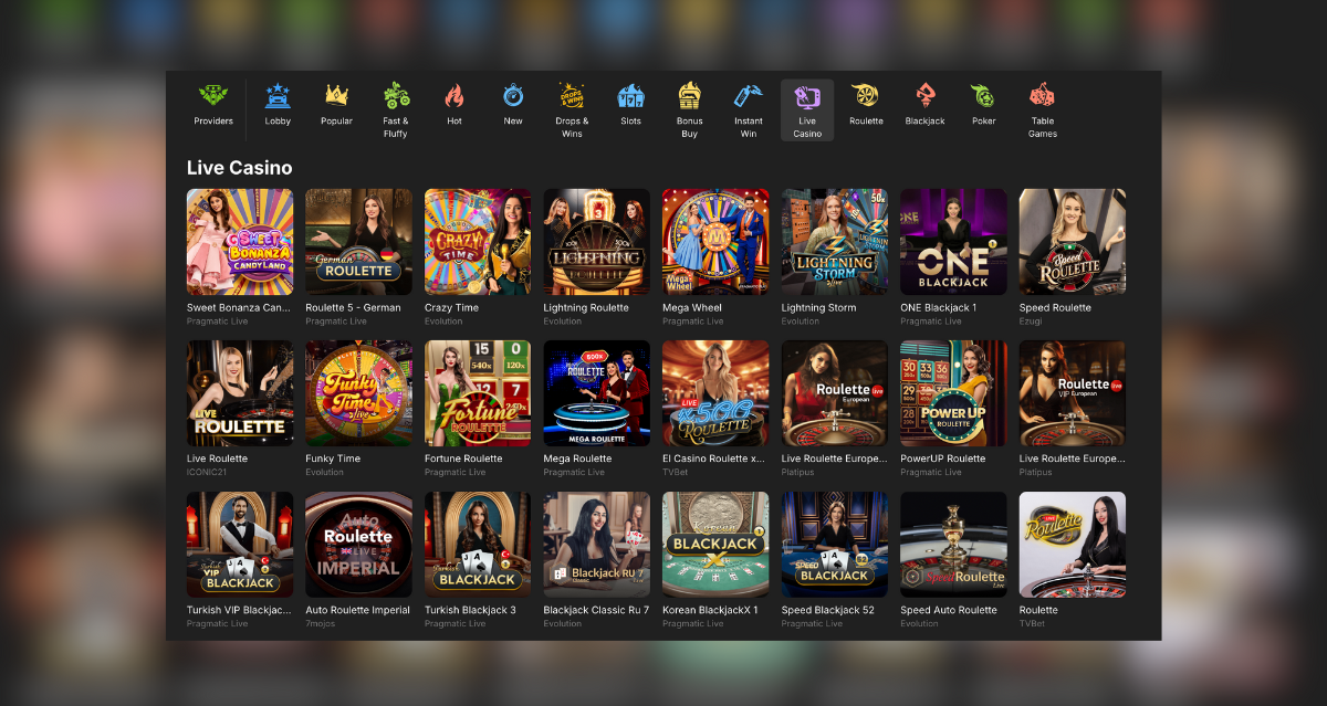 Need for Spin live casino