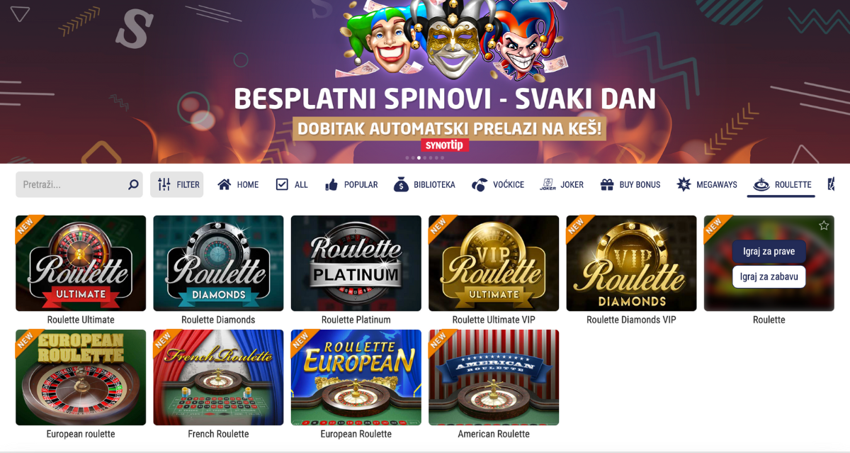 SynotTip stolne igre