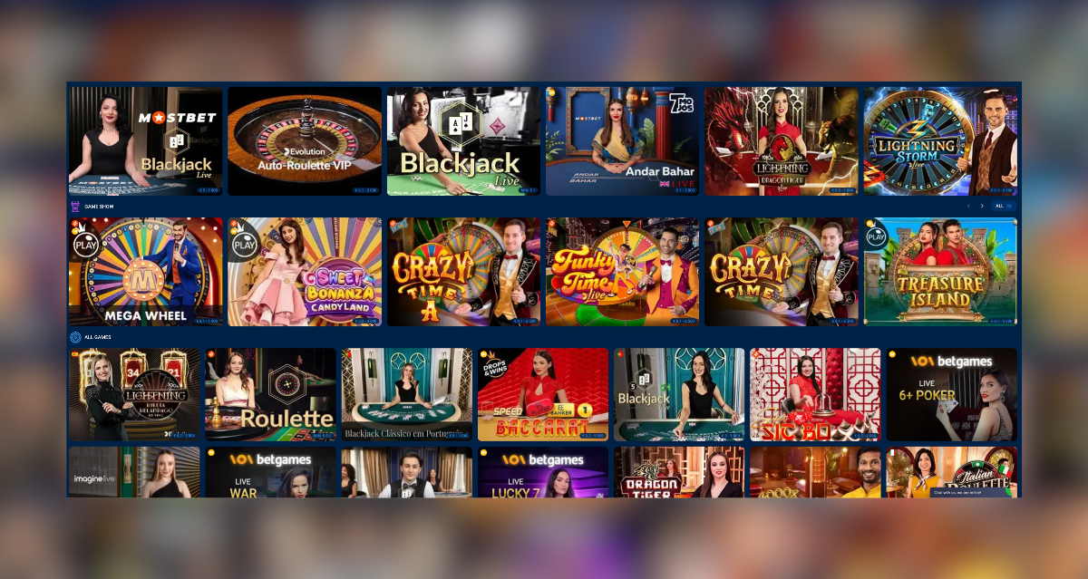 Mostbet Live casino