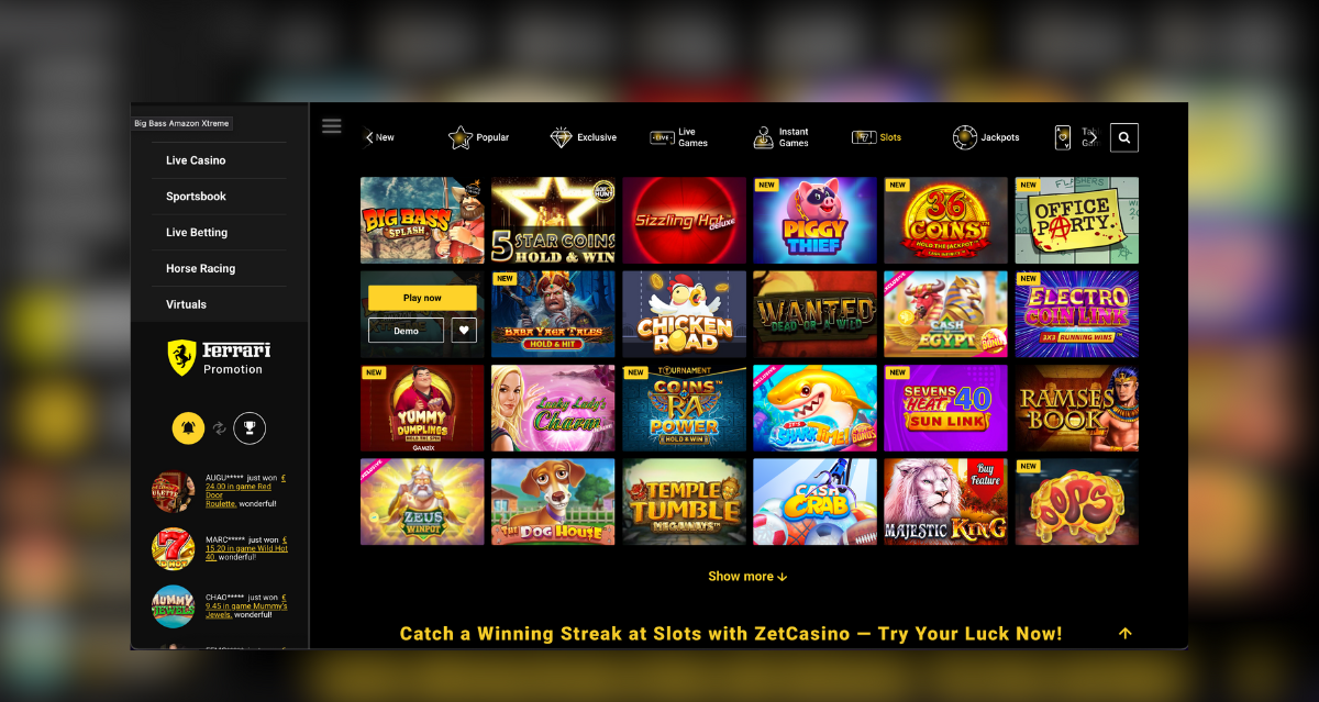ZetCasino slotovi