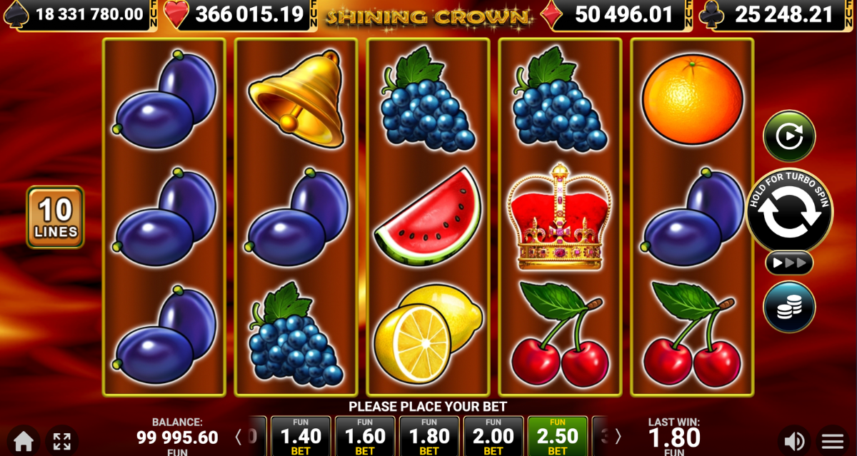 Shining Crown primjer