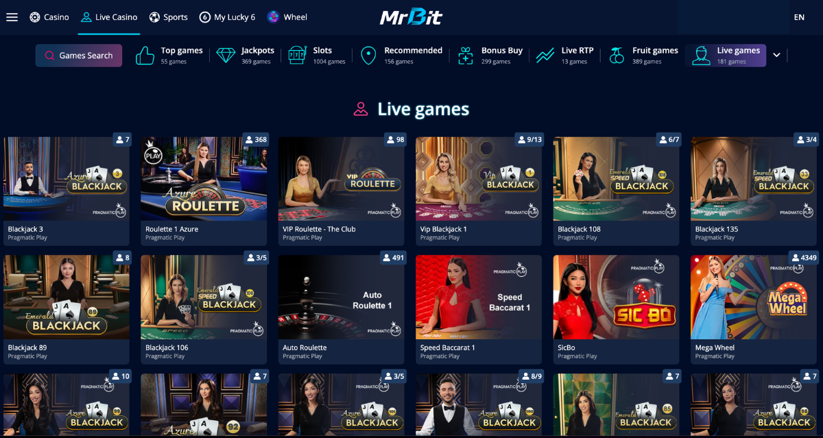 MrBit live casino