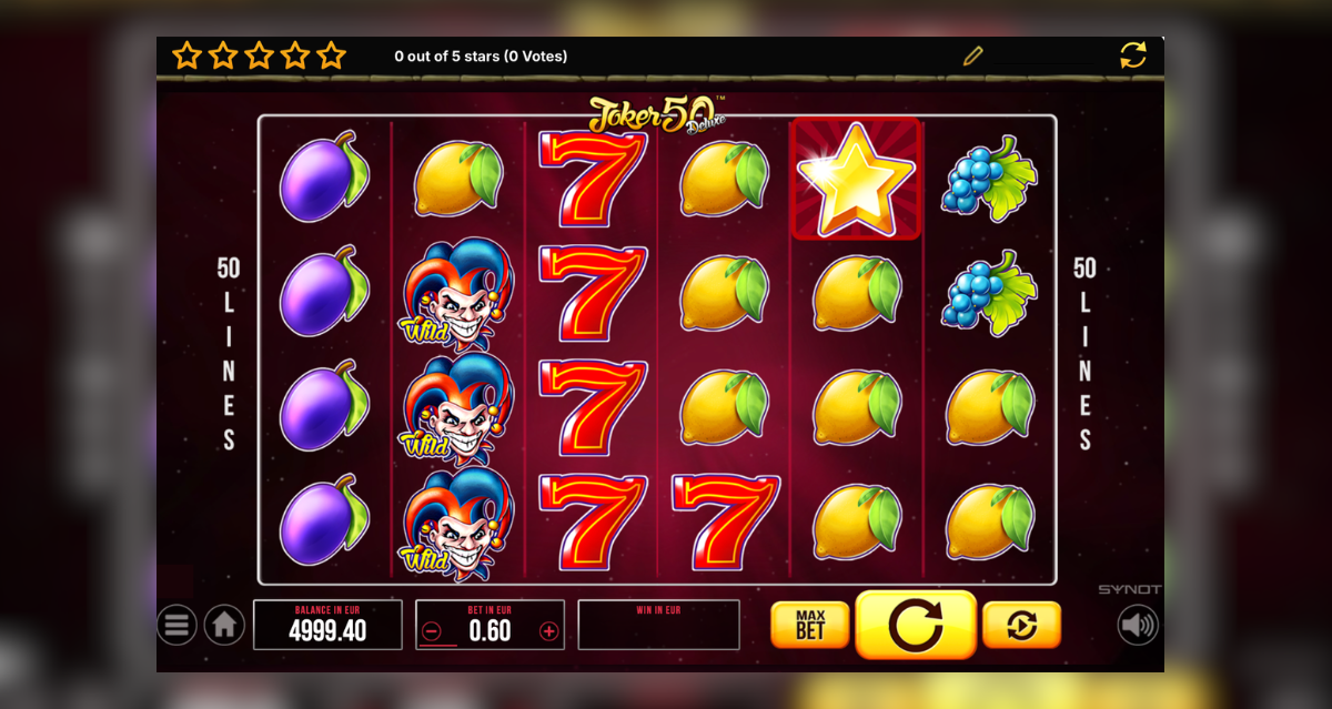 Joker 50 Deluxe simboli