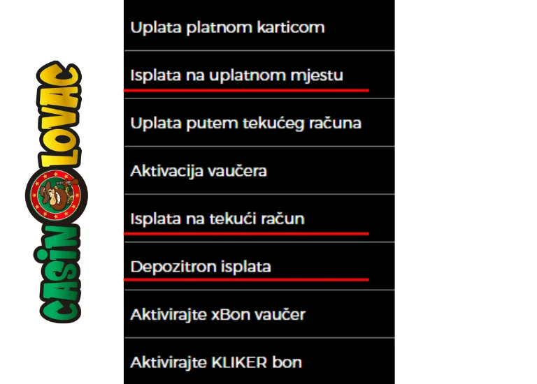 Izaberi način isplate