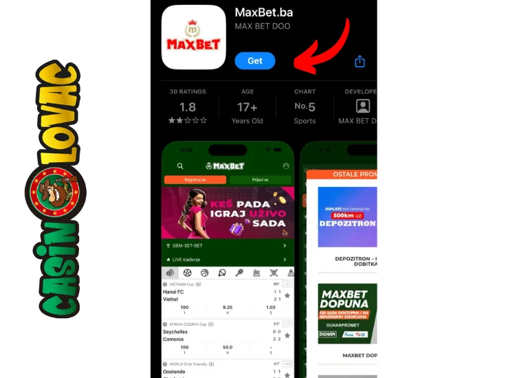 Instaliranje aplikacije Maxbet