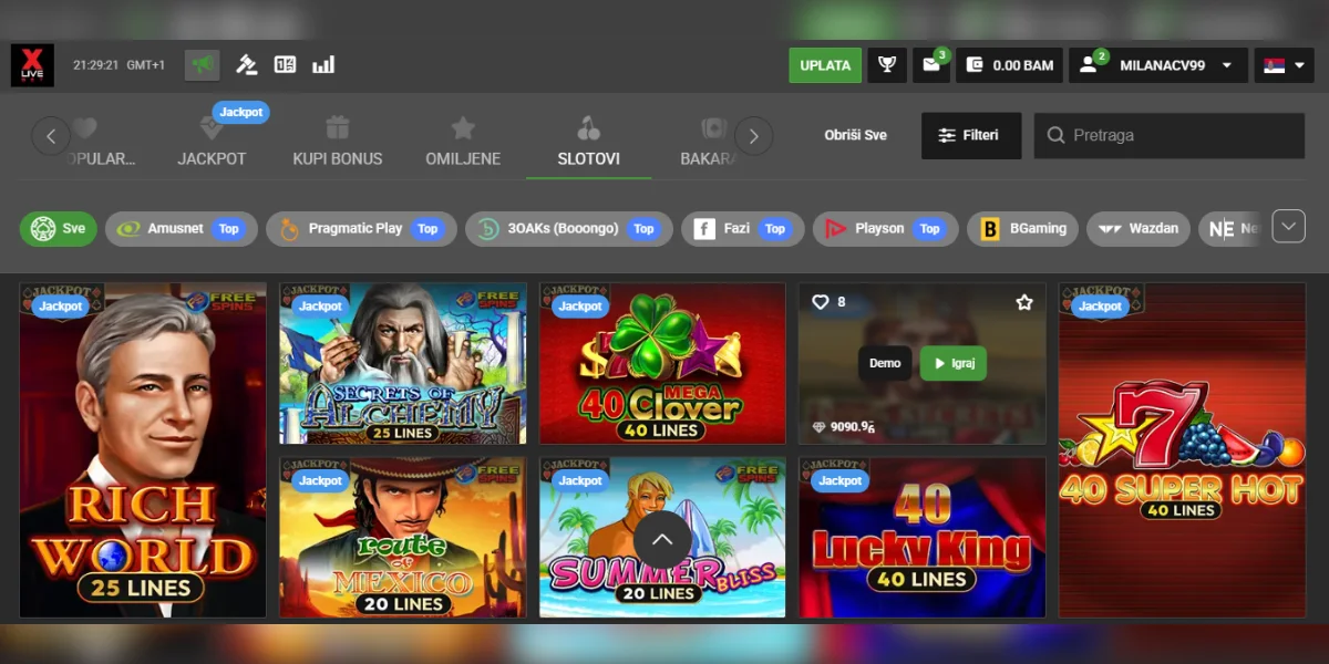 Xlivebet slotovi Xlivebet slotovi
