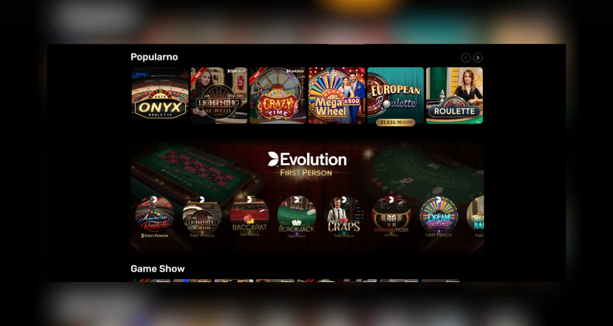 Volcanobet live casino